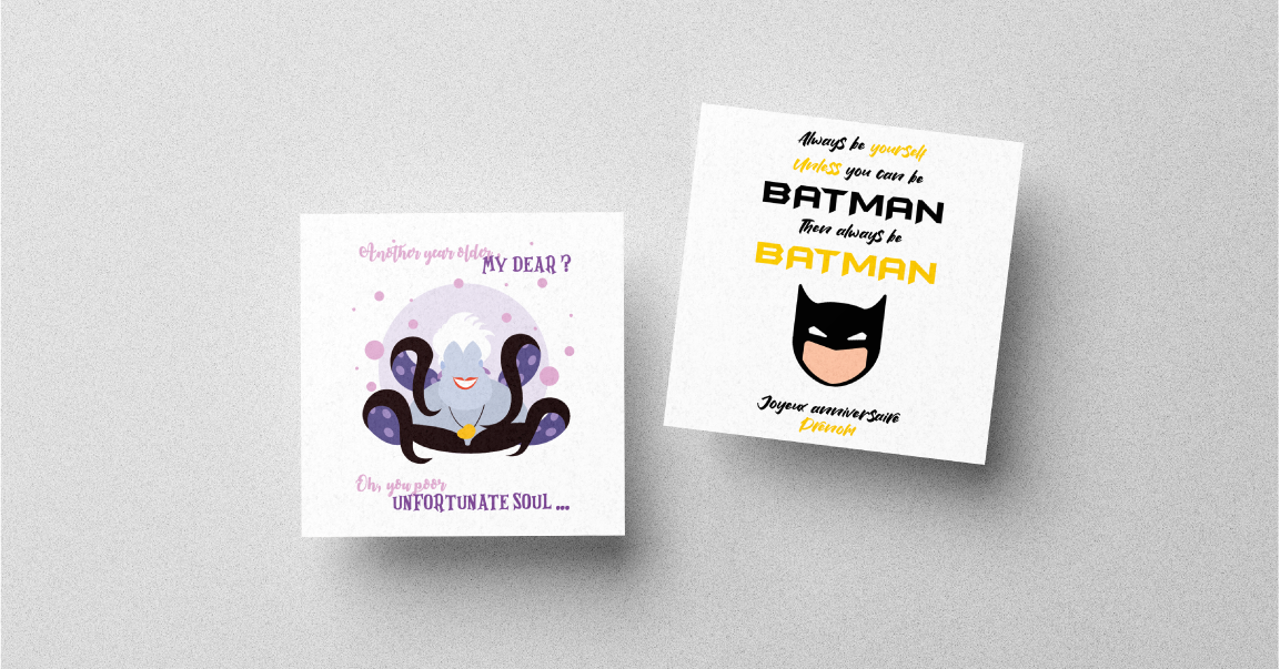 Cartes personnalisées